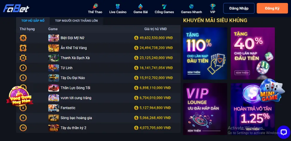 Thưởng chào mừng thành viên mới VMAX
